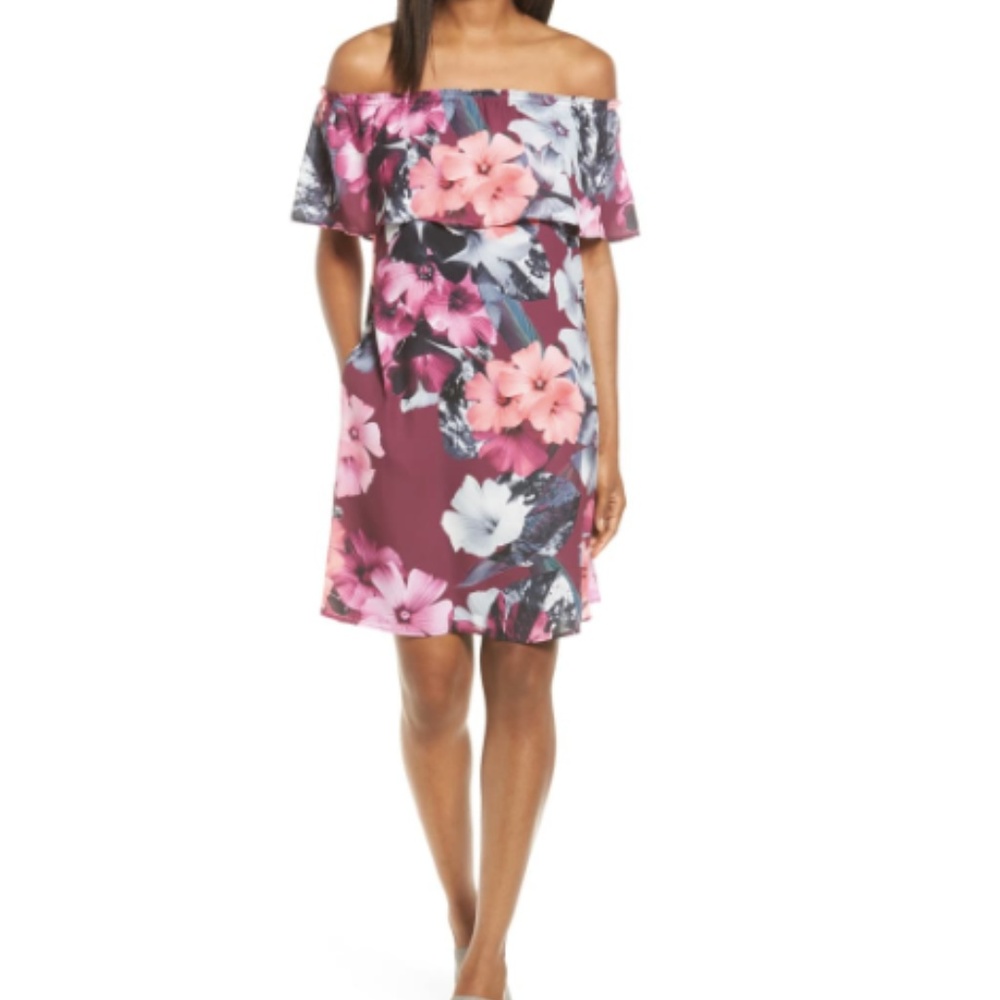 Nordstrom CeCe off the shoulder shift dress
